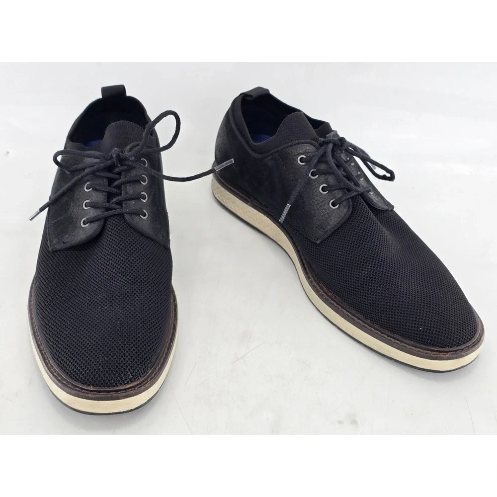 Vince Camuto Haze Oxford Mens 11M Black Mesh Leather Lace Up - Excellent